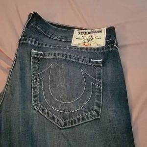 True religion blue jeans size 40×32